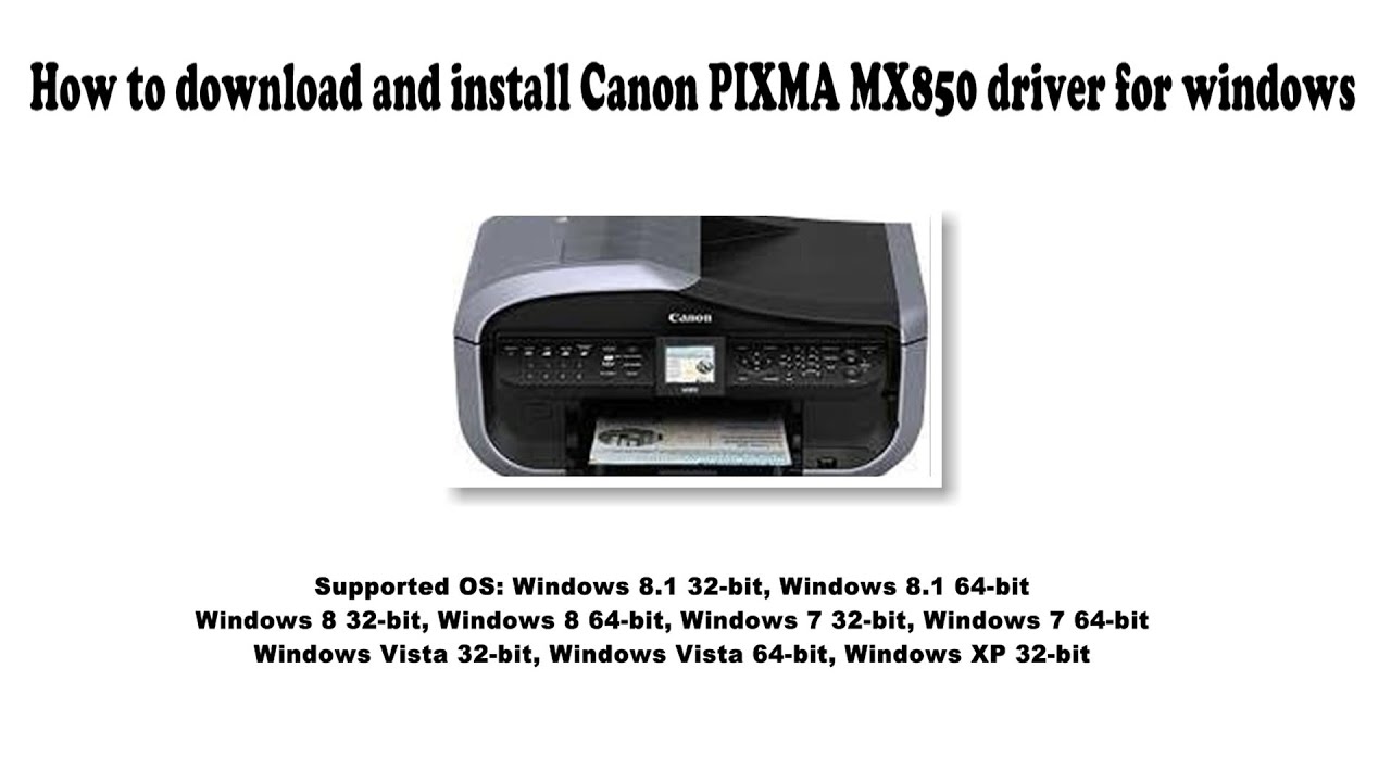 canon mx850 driver for mac